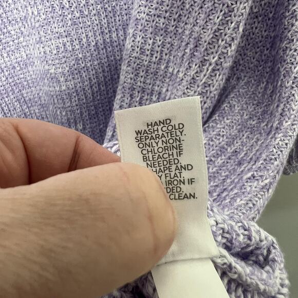 J‎ Jill Sweater Womens 3X Lavender V Neck Pullover 3/4 Sleeve Tunic Knit Marled - Picture 6 of 11